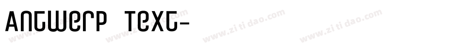 Antwerp Text字体转换